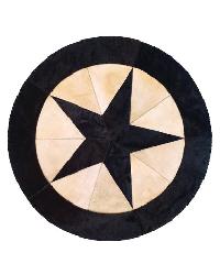 5 Point Star Black White Black/White